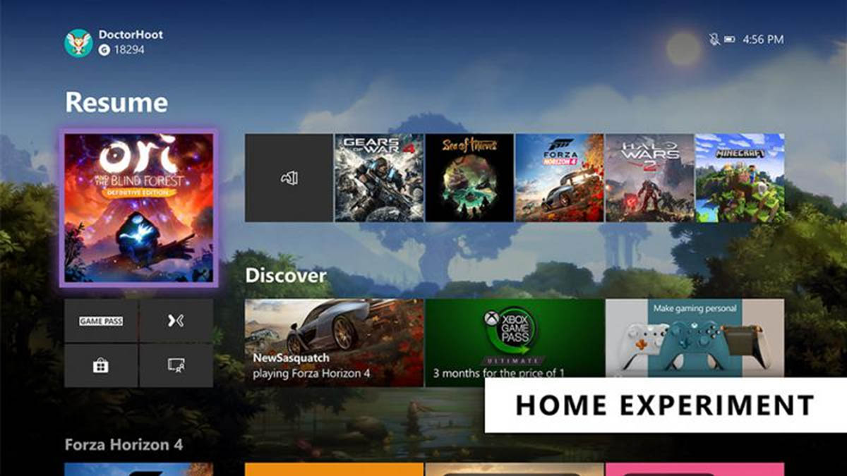Microsoft начала тестировать новый дизайн домашней страницы Xbox One